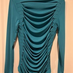 Garcia, Teal, Large, Pleated front